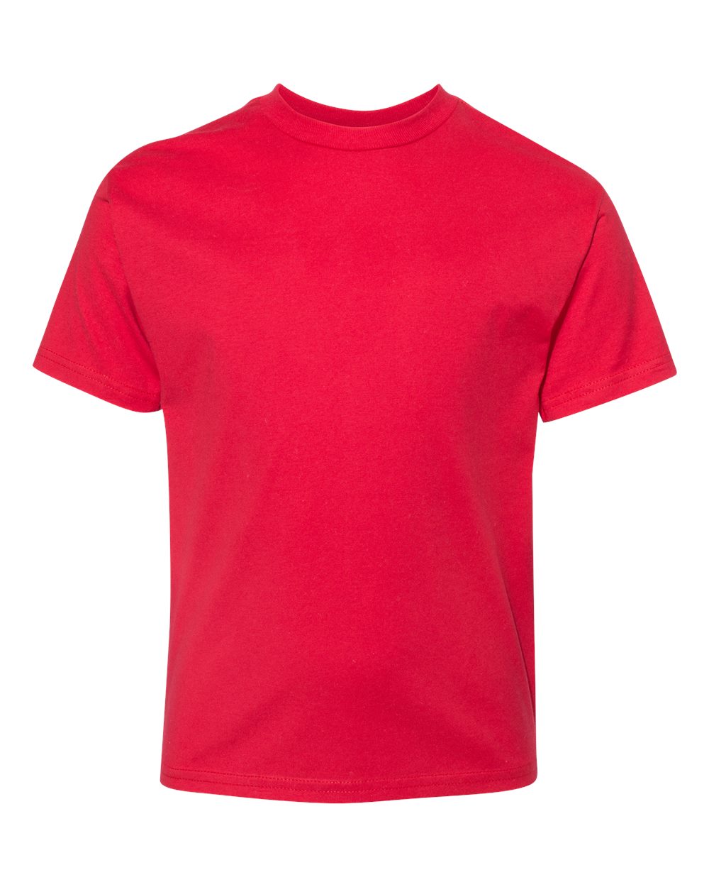 Hanes Youth Perfect-T T-Shirt. 498Y - Athletic Red