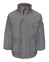 Bulwark Men's Tall Deluxe Parka - EXCEL FR® ComforTouch. JLP8T - Grey