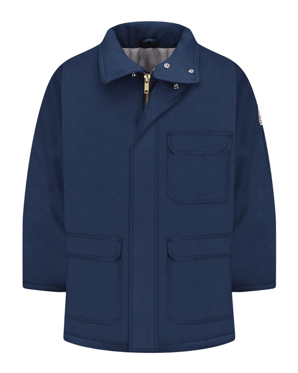 Bulwark Men's Tall Deluxe Parka - EXCEL FR® ComforTouch. JLP8T - Navy