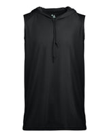 Badger Youth B-Core Hooded Sleeveless T-Shirt. 2108 - Black