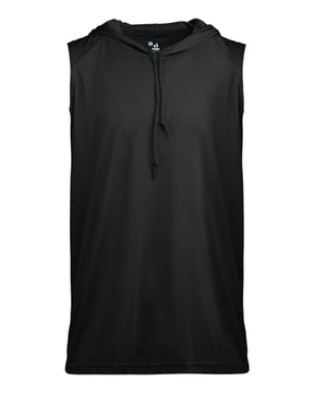 Badger Youth B-Core Hooded Sleeveless T-Shirt. 2108 - Black