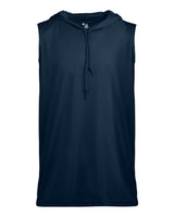 Badger Youth B-Core Hooded Sleeveless T-Shirt. 2108 - Navy