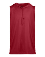 Badger Youth B-Core Hooded Sleeveless T-Shirt. 2108 - Red
