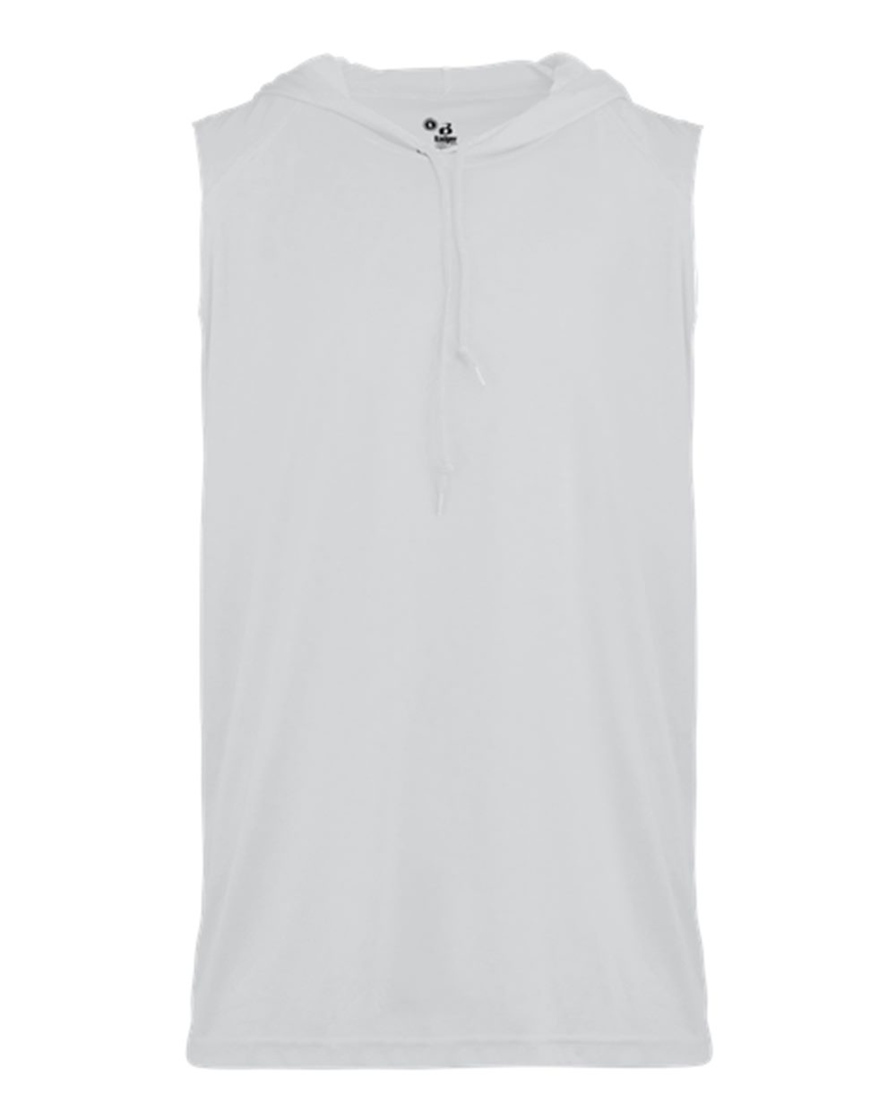 Badger Youth B-Core Hooded Sleeveless T-Shirt. 2108 - White