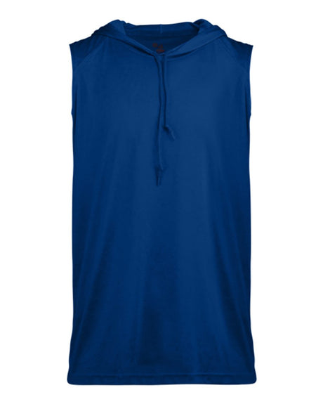 Badger Men's B-Core Hooded Sleeveless T-Shirt. 4108 - Royal
