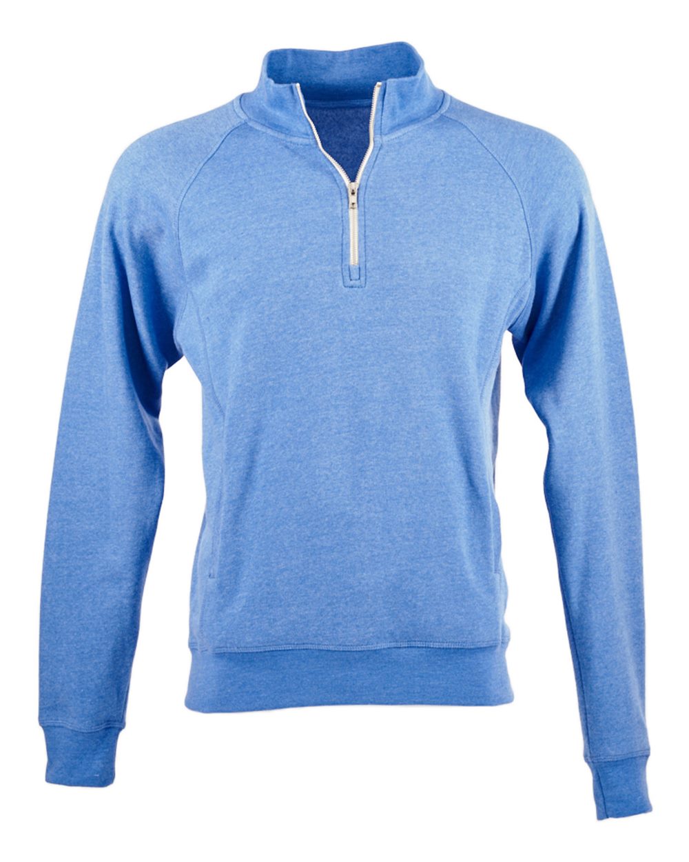 J. America Men's Triblend Quarter-Zip Sweatshirt. 8869 - Cool Royal Triblend
