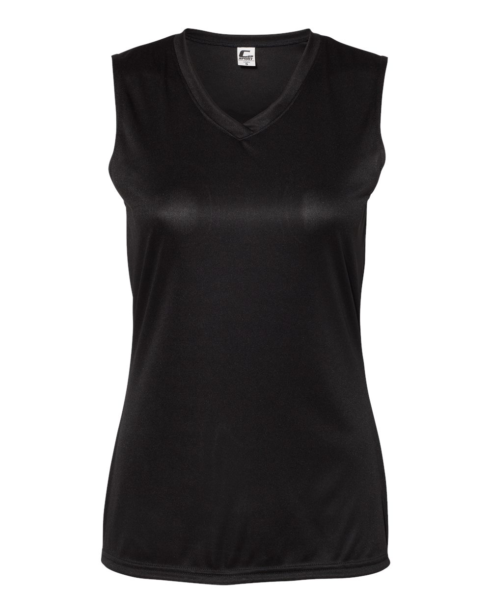 C2 Sport Women's Sleeveless V-Neck T-Shirt. 5663 - Black