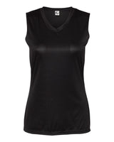 C2 Sport Women's Sleeveless V-Neck T-Shirt. 5663 - Black