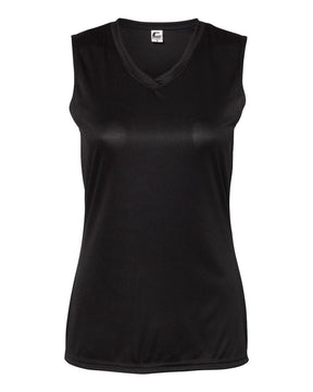 C2 Sport Women's Sleeveless V-Neck T-Shirt. 5663 - Black