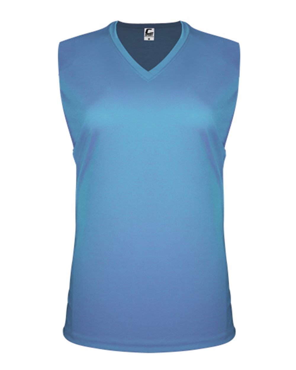 C2 Sport Women's Sleeveless V-Neck T-Shirt. 5663 - Columbia Blue