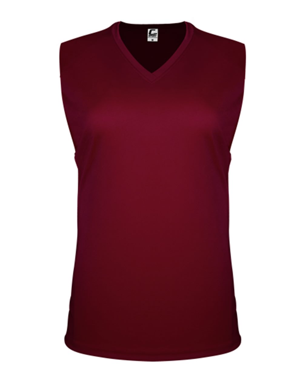C2 Sport Women's Sleeveless V-Neck T-Shirt. 5663 - Maroon