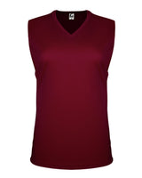 C2 Sport Women's Sleeveless V-Neck T-Shirt. 5663 - Maroon
