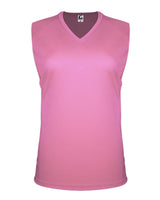 C2 Sport Women's Sleeveless V-Neck T-Shirt. 5663 - Pink