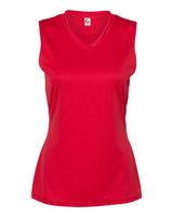 C2 Sport Women's Sleeveless V-Neck T-Shirt. 5663 - Red