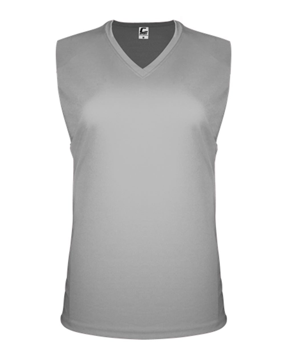 C2 Sport Women's Sleeveless V-Neck T-Shirt. 5663 - Silver