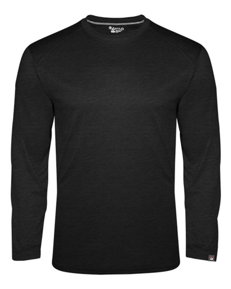 Badger Men's FitFlex Performance Long Sleeve T-Shirt. 1001 - Black