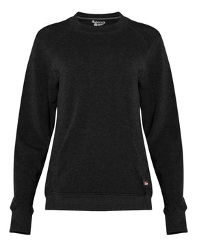 Badger Women's FitFlex French Terry Crewneck Sweatshirt. 1041 - Black