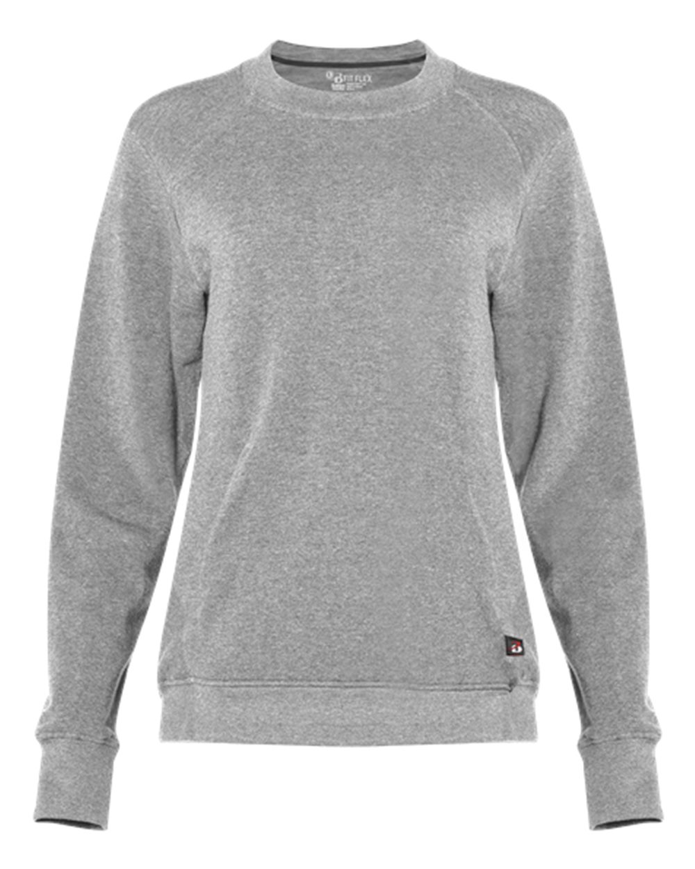 Badger Women's FitFlex French Terry Crewneck Sweatshirt. 1041 - Oxford