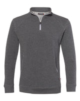 Badger Men's FitFlex French Terry Quarter-Zip Pullover. 1060 - Charcoal