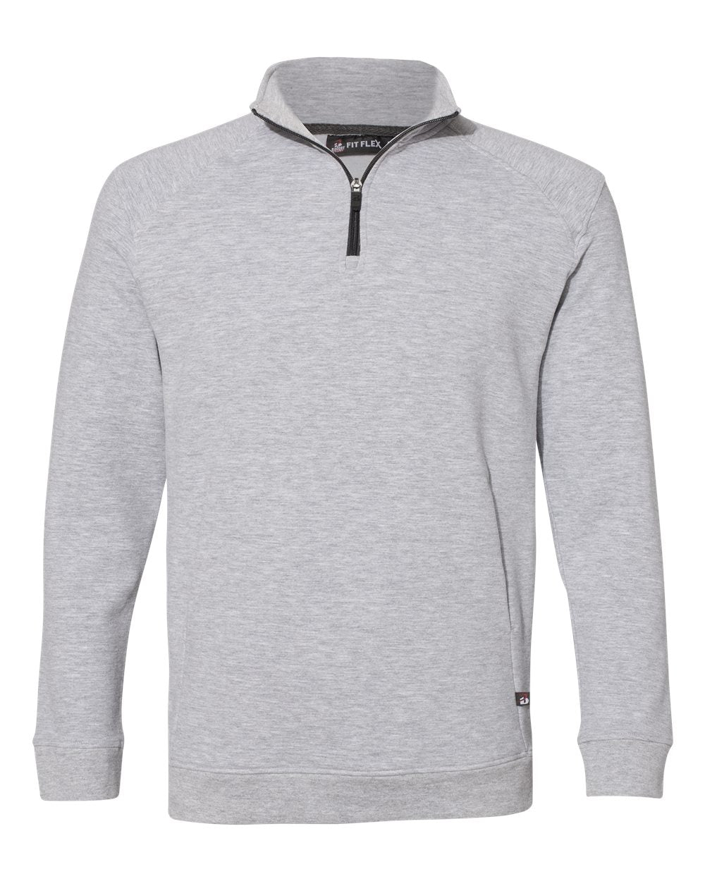 Badger Men's FitFlex French Terry Quarter-Zip Pullover. 1060 - Oxford