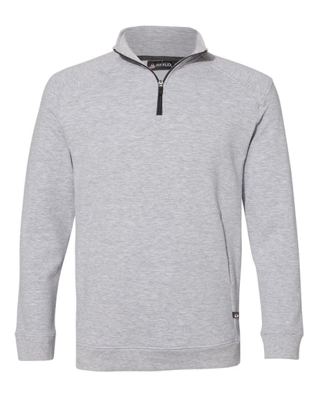 Badger Men's FitFlex French Terry Quarter-Zip Pullover. 1060 - Oxford