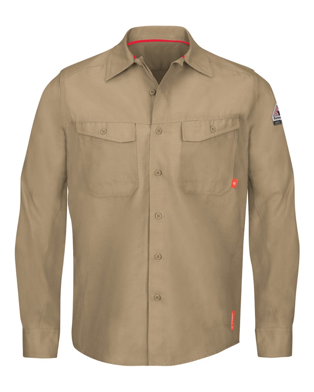 Bulwark Men's iQ Series® Endurance Work Shirt. QS40 - Khaki