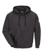 Bulwark Men's Zip-Front Hooded Sweatshirt. SEH4 - Charcoal