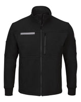 Bulwark Men's Zip Front Fleece Jacket-Cotton /Spandex Blend. SEZ2 - Black