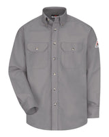 Bulwark Men's Midweight Dress Uniform Shirt. SLU2 - Silver Grey