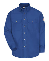 Bulwark Men's Midweight Dress Uniform Shirt. SLU2 - Royal Blue