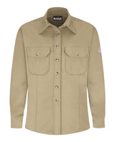 Bulwark Women's Midweight Dress Uniform Shirt. SLU3 - Khaki