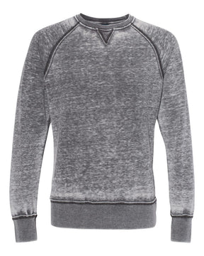 J. America Men's Vintage Zen Fleece Crewneck Sweatshirt. 8920 - Dark Smoke