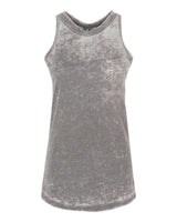 J. America Women’s Zen Jersey Tank Top. 8117 - Cement