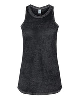 J. America Women’s Zen Jersey Tank Top. 8117 - Twisted Black
