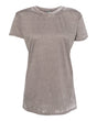 J. America Women’s Zen Jersey T-Shirt. 8116 - Cement