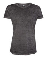 J. America Women’s Zen Jersey T-Shirt. 8116 - Twisted Black