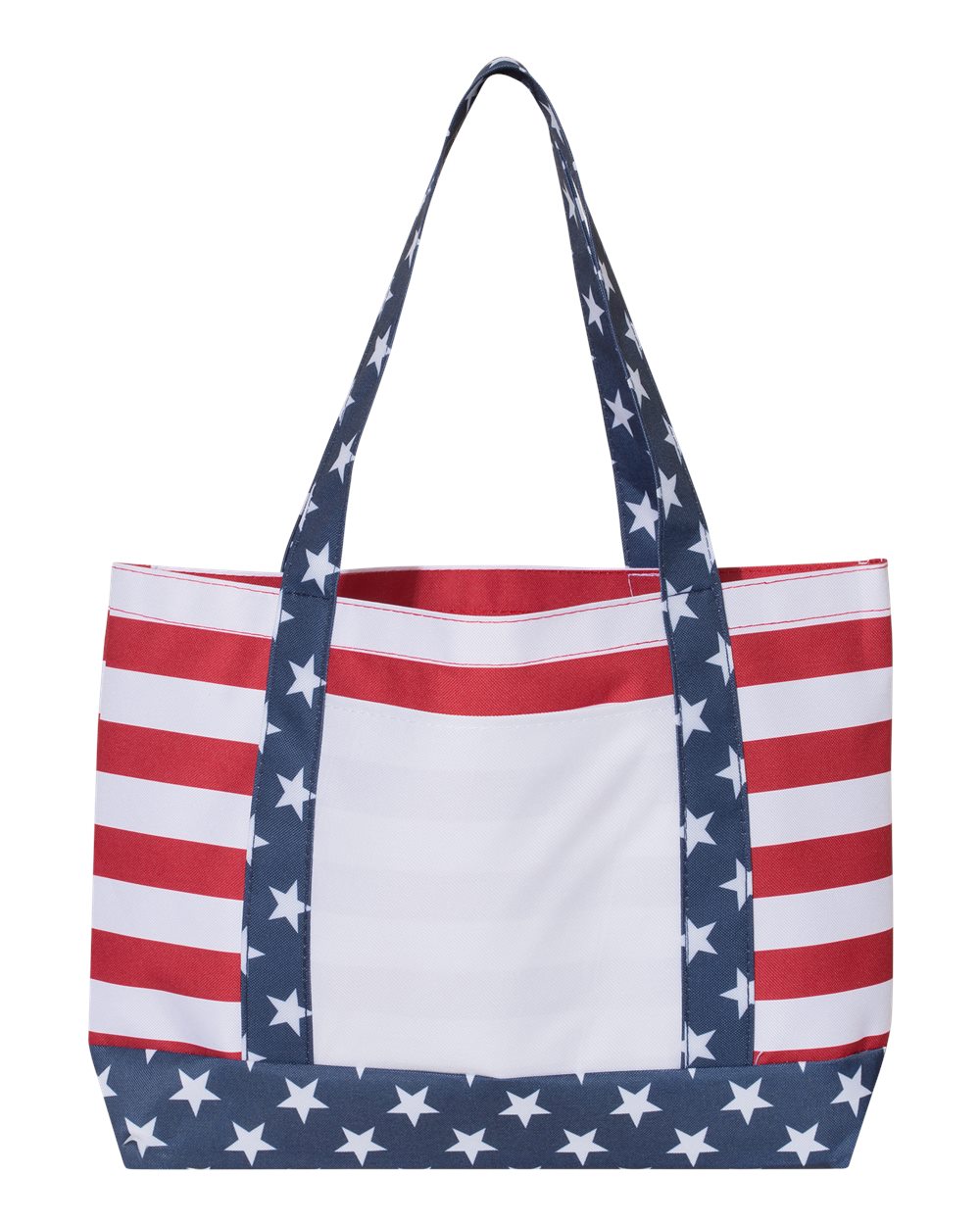 OAD Americana Beach Tote. OAD5052 - Red/ White/ Blue