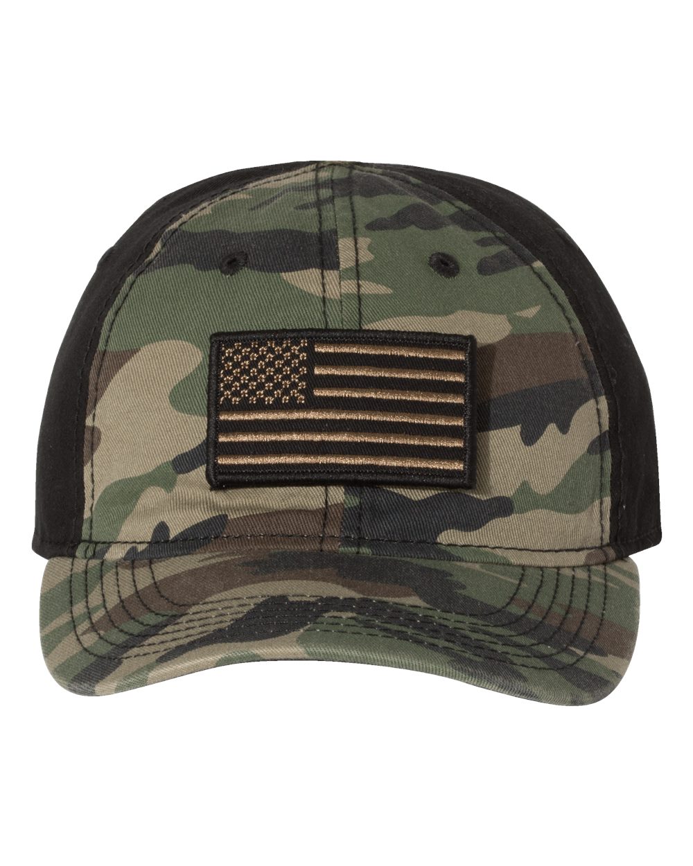 DRI DUCK Tactical Cap. 3353 - Green Camo/ Black