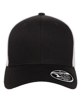 Flexfit 110® Mesh-Back Cap. 110M - Black/ White