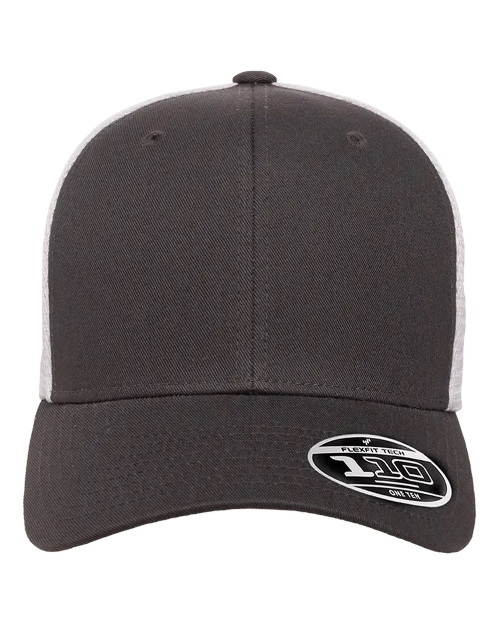 Flexfit 110® Mesh-Back Cap. 110M - Charcoal/ White