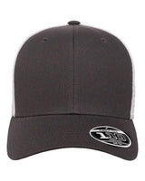 Flexfit 110® Mesh-Back Cap. 110M - Charcoal/ White