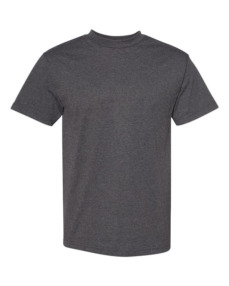 American Apparel Unisex Heavyweight Cotton Tee. 1301 - Heather Charcoal