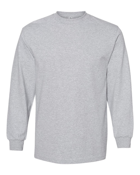 American Apparel Unisex Heavyweight Cotton Long Sleeve Tee. 1304 - Heather Grey