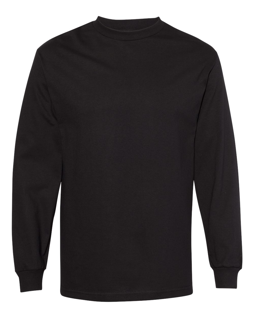 American Apparel Unisex Heavyweight Cotton Long Sleeve Tee. 1304 - Black
