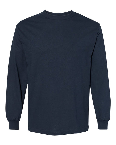 American Apparel Unisex Heavyweight Cotton Long Sleeve Tee. 1304 - True Navy