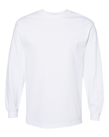 American Apparel Unisex Heavyweight Cotton Long Sleeve Tee. 1304 - White