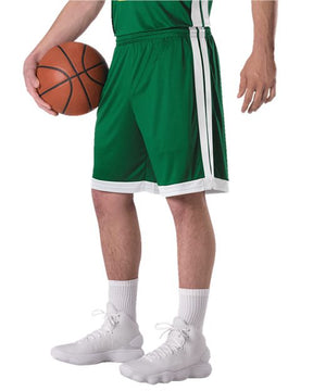 Alleson Athletic Men's Single Ply Basketball Shorts. 538P