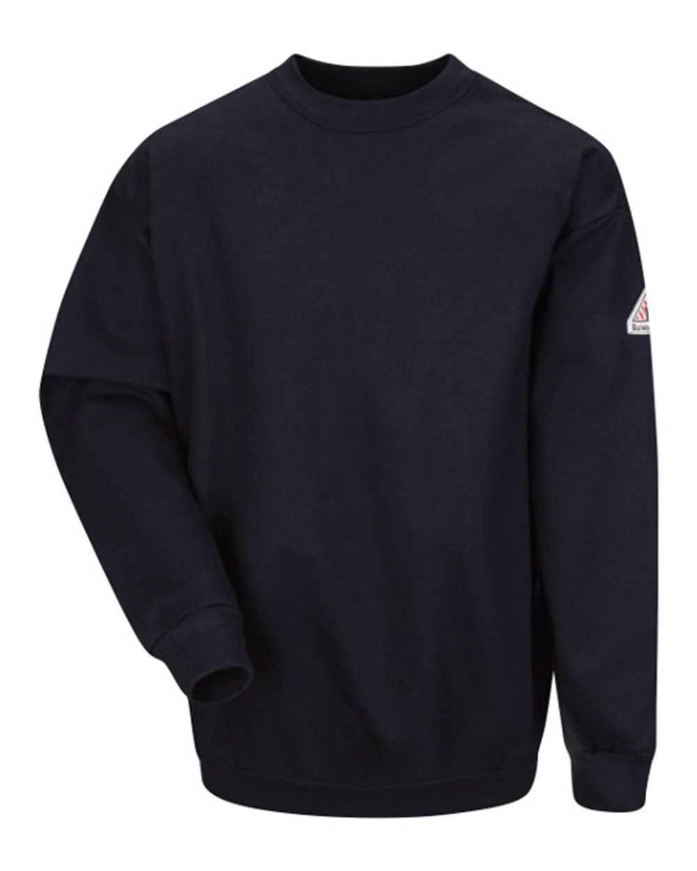 Bulwark Men's Flame Resistant Crewneck Sweatshirt. SEC2 - Navy