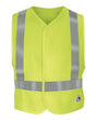 Bulwark Men's Men's Hi-Visibility Flame-Resistant Safety Vest. VMV4HV - Yellow/ Green
