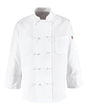 Chef Designs Ten Knot Button Chef Coat. 0421 - White